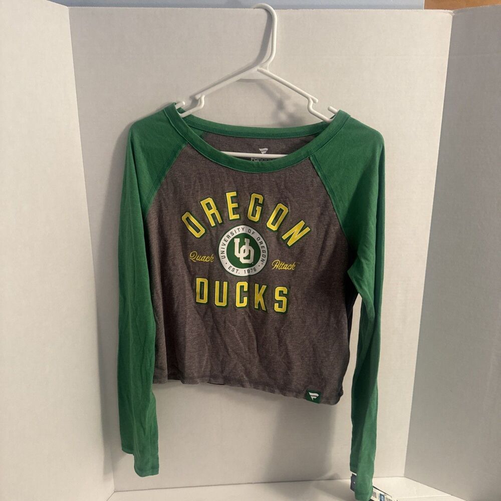 Fanatics Women’s Oregon Ducks Quack Attack Long Sleeve T-Shirt Size Medium NWT